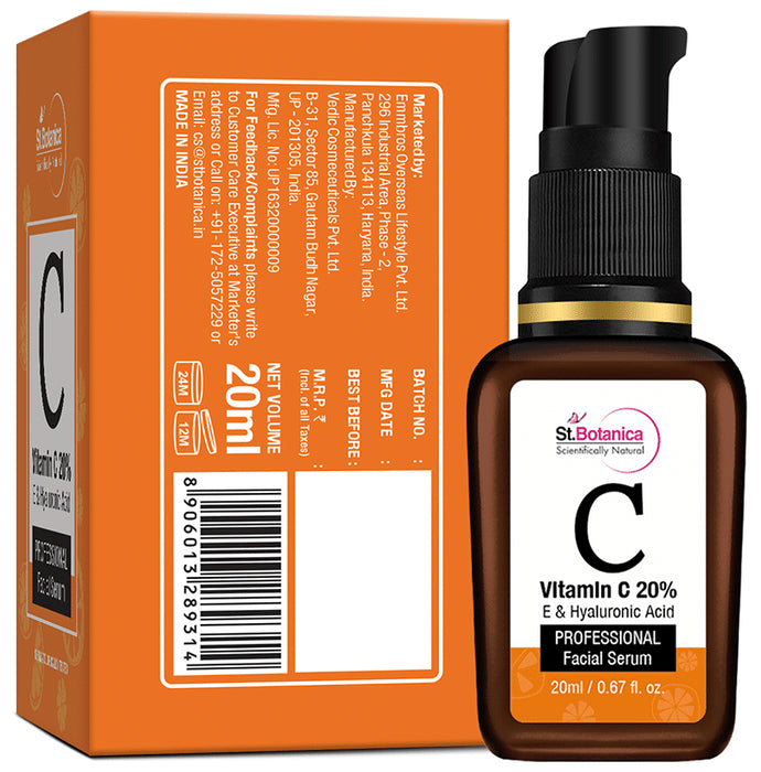 St.Botanica Vitamin C 20% Professional Facial Serum