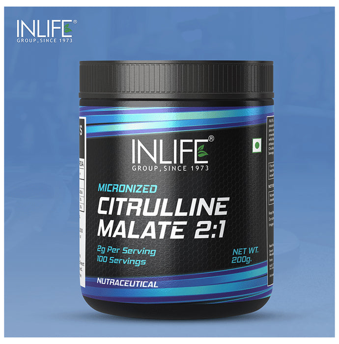 Inlife Micronized Citrulline Malate Powder 2:1 Supplement Unflavoured