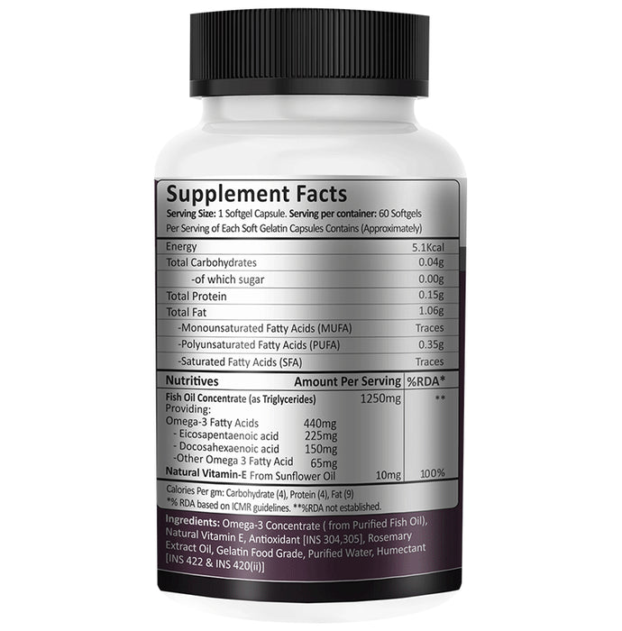 Instafuel Omega 3 440mg Softgel Capsules