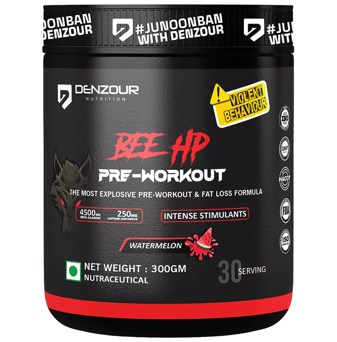 Denzour Nutrition Bee HP Pre-Workout Watermelon - Classic Derma
