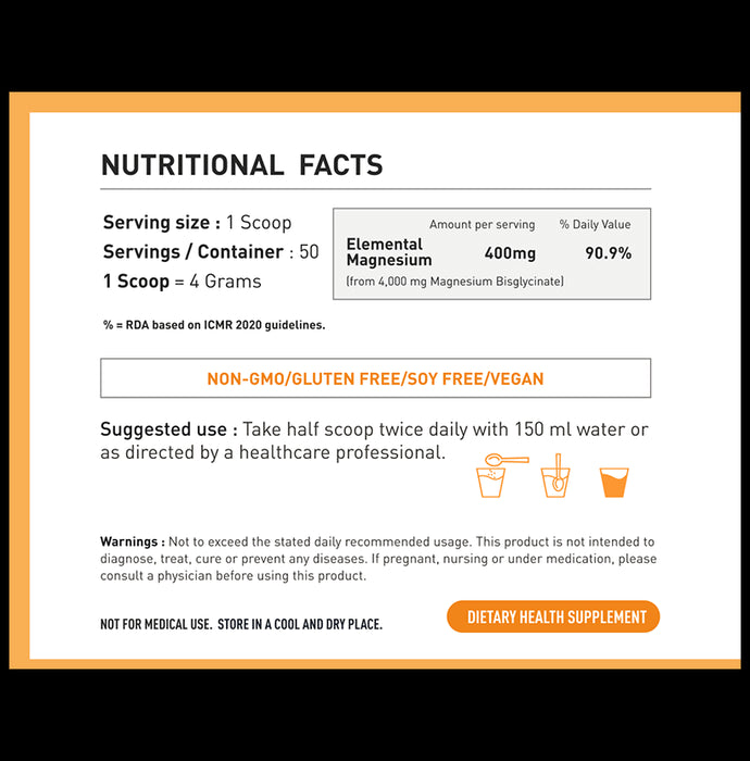 iThrive Essentials Magnesium Bisglycinate Powder Unflavored