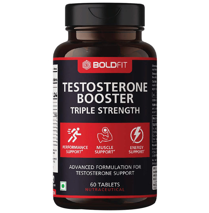 Boldfit Testosterone Booster Triple Strength Tablet - Classic Derma