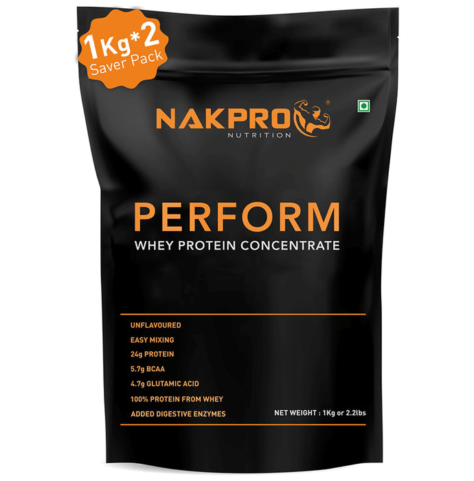 Nakpro Nutrition Perform Whey Protein Concentrate Unflavored - Classic Derma