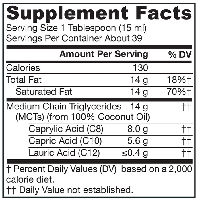 Jarrow Formulas MCT Oil with Caprylic + Capric Acid | Keto-Friendly