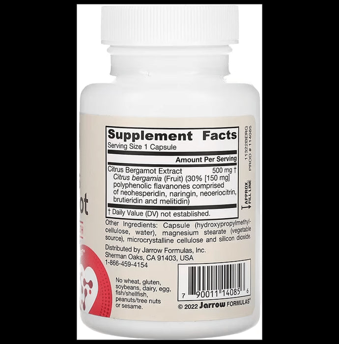 Jarrow Formulas Vegan Citrus Bergamot Veggie Capsules