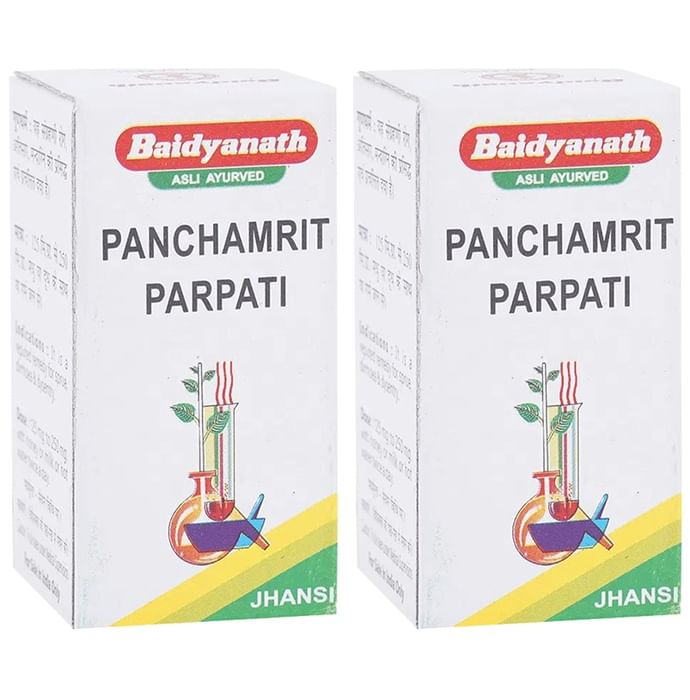 Baidyanath (Jhansi) Panchamrit Parpati Powder (10gm Each) - Classic Derma