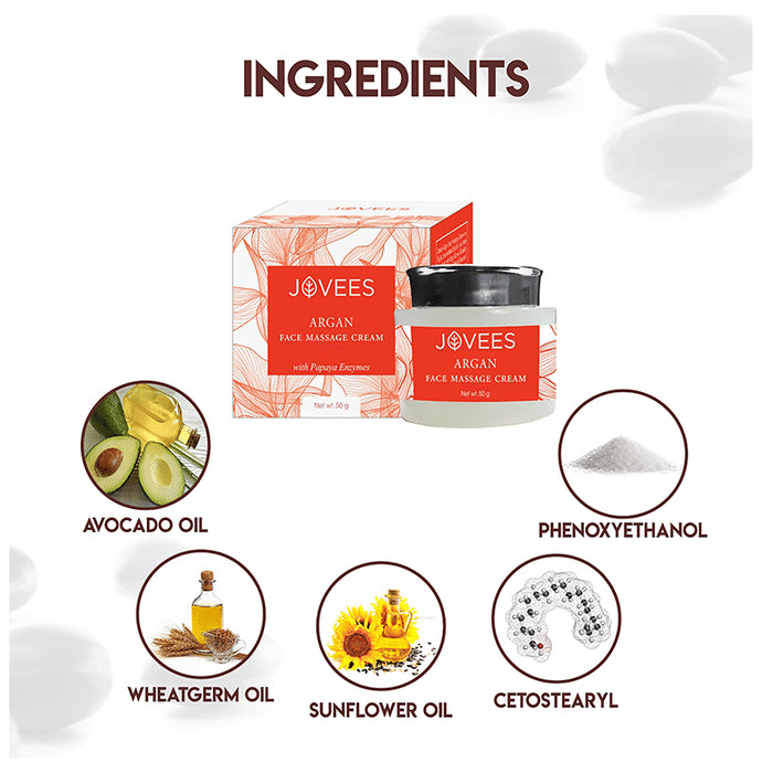 Jovees Argon Kernal OIl Hair Rpair Face Massage Cream