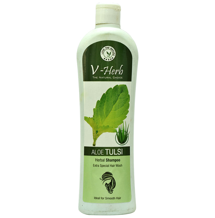 V-Herb Aloe Tulsi Herbal Shampoo - Classic Derma