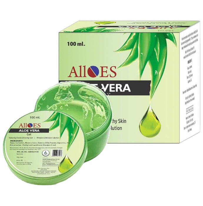 Alloes Aloe Vera Gel for Pimples & Wrinkles Solution - Classic Derma