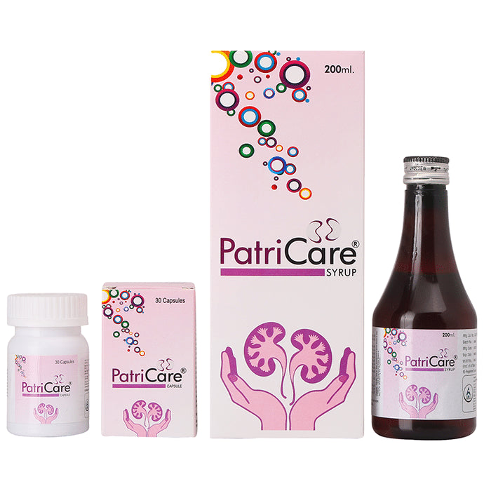 Alloes Combo Pack of Patri Care Syrup 200ml & Patri Care Capsule (30) - Classic Derma