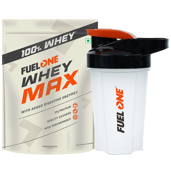 Fuel One Whey Protein Max Powder Mango with 500ml Shaker - Classic Derma
