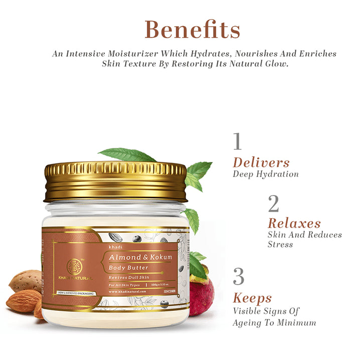 Khadi Naturals Ayurvedic Almond & Kokum Body Butter