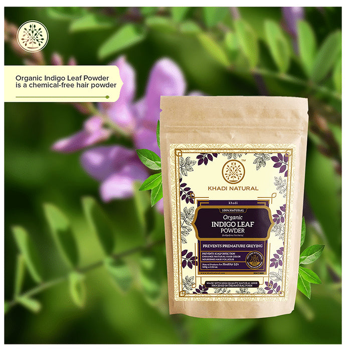 Khadi Naturals Organic Indigo Leaf Powder