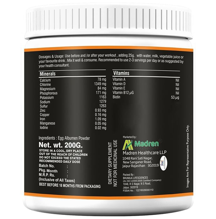 Madren Healthcare Egg Albumen Protein Powder