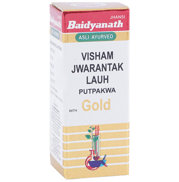 Baidyanath (Jhansi) Visham Jwarantak Lauh Putpakwa with Gold - Classic Derma