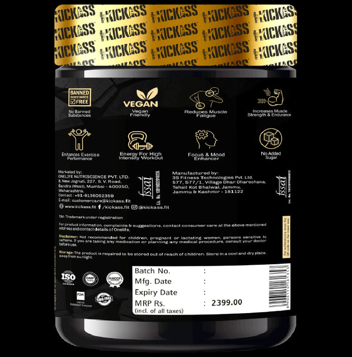 Kickass Demolish Pre-Workout Powder Cola