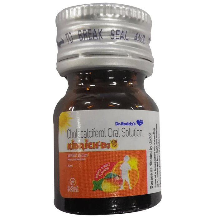 Kidrich D3 Oral Solution Mango & Mint Sugar Free