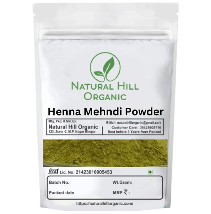 Natural Hill Organic Henna Mehndi Powder - Classic Derma