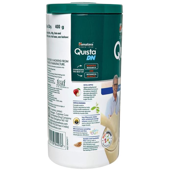 Himalaya Nutrition Quista DN | Nutritional Supplement for Diabetics | Flavour Powder Vanilla