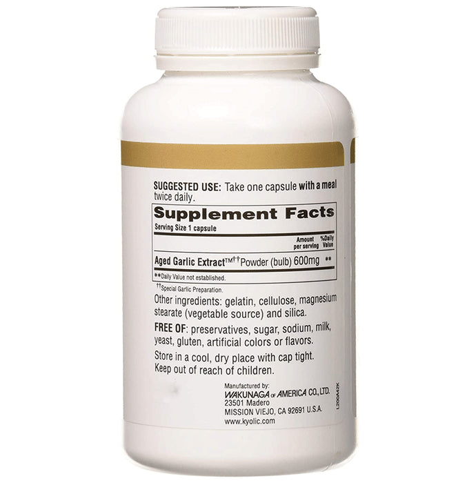 Kyolic Aged Garlic Extract Cardiovascular Extra Strength Reserve Capsule