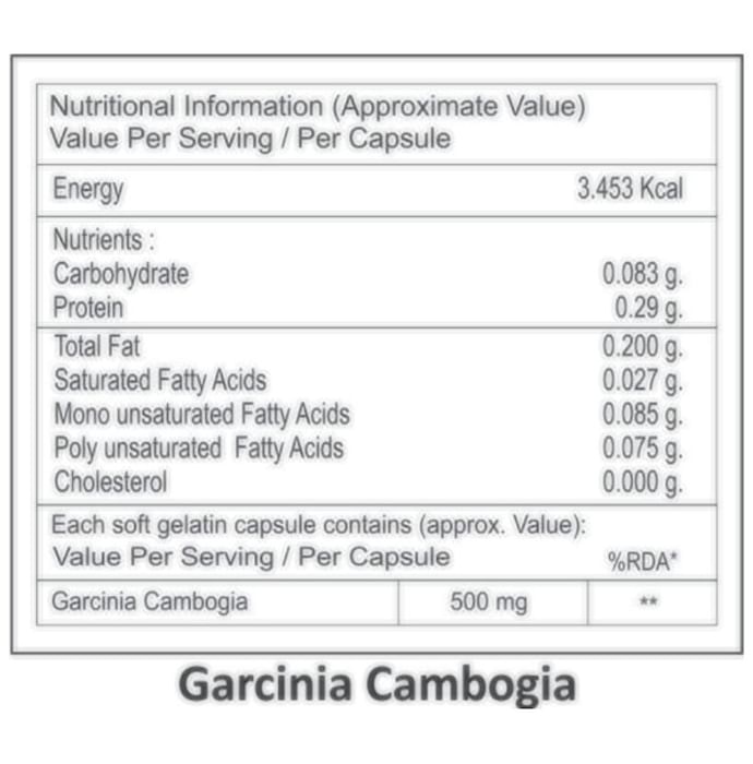 La Nature's Garcinia Cambogia Softgel Capsules