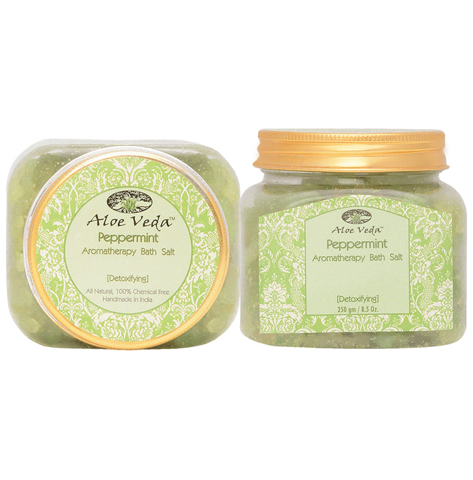 Aloe Veda Peppermint Aromatherapy Bath Salt - Classic Derma