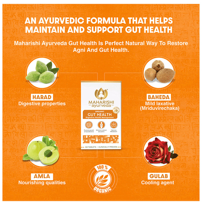 Maharishi Ayurveda Organic Gut Health Tablet