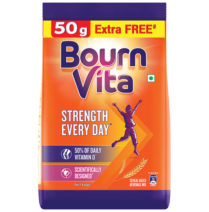 Bournvita Bournvita Cadbury Bournvita with Vitamin D for Strength/Chocolate - Classic Derma