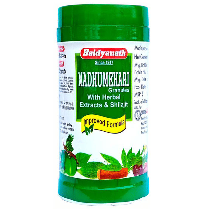 Baidyanath (Nagpur) Madhumehari Granules for Blood Sugar Support - Classic Derma