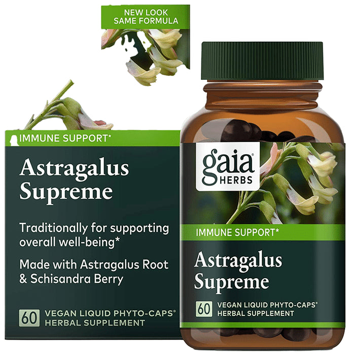 Gaia Herbs Astragalus Supreme Vegan Liquid Phyto-Cap - Classic Derma