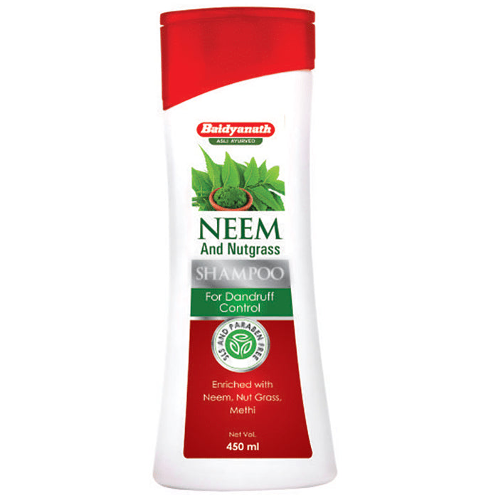 Baidyanath (Nagpur) Neem and Nutgrass for Dandruff Control Shampoo - Classic Derma