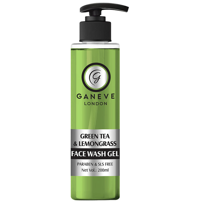 Ganeve London Green Tea & Lemongrass Face Wash Gel - Classic Derma