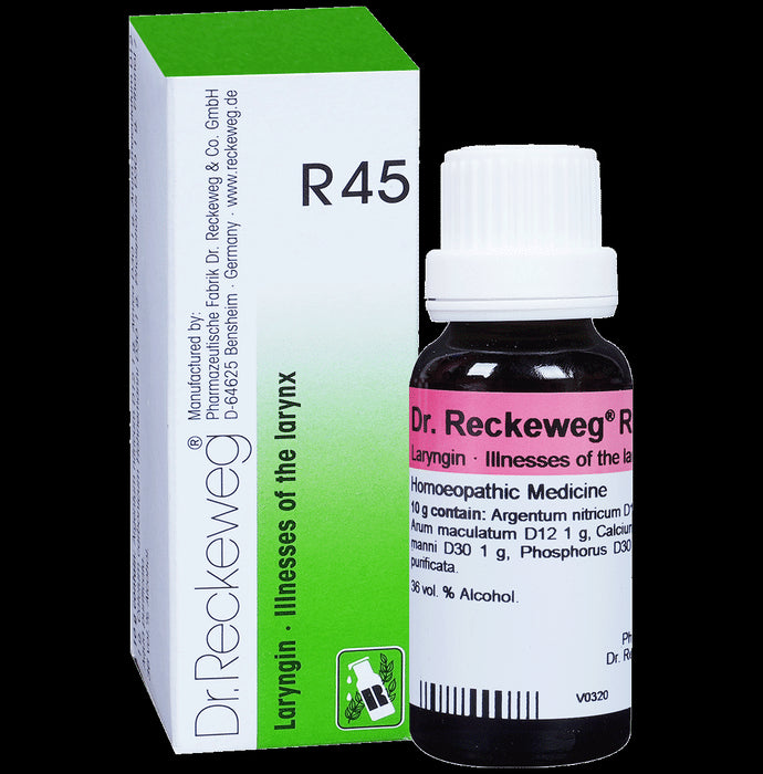 Dr. Reckeweg R45 Illnesses Of The Larynx Drop - Classic Derma