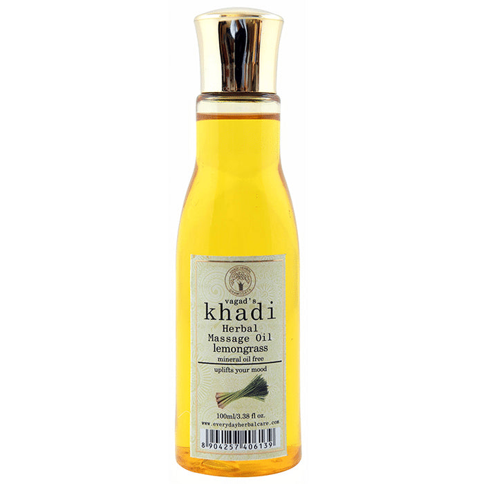 Vagad's Khadi Lemongrass Herbal Massage Oil - Classic Derma