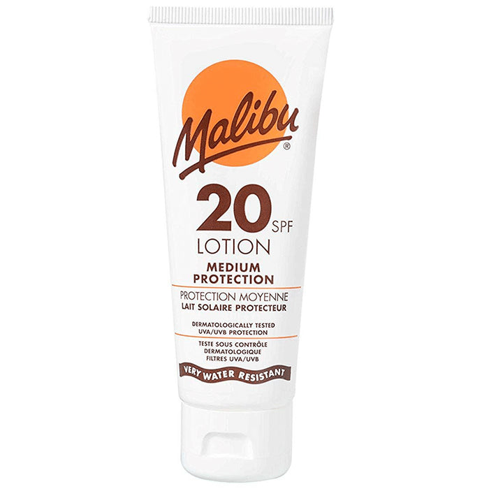 Malibu Medium Protection Sun Lotion SPF 20 - Classic Derma