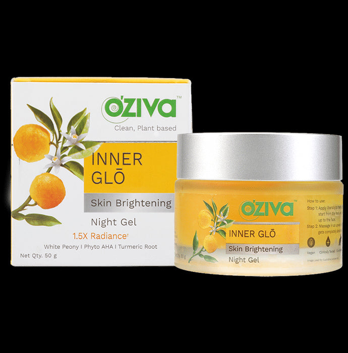 Oziva Inner Glo Skin Brightening Night Gel - Classic Derma