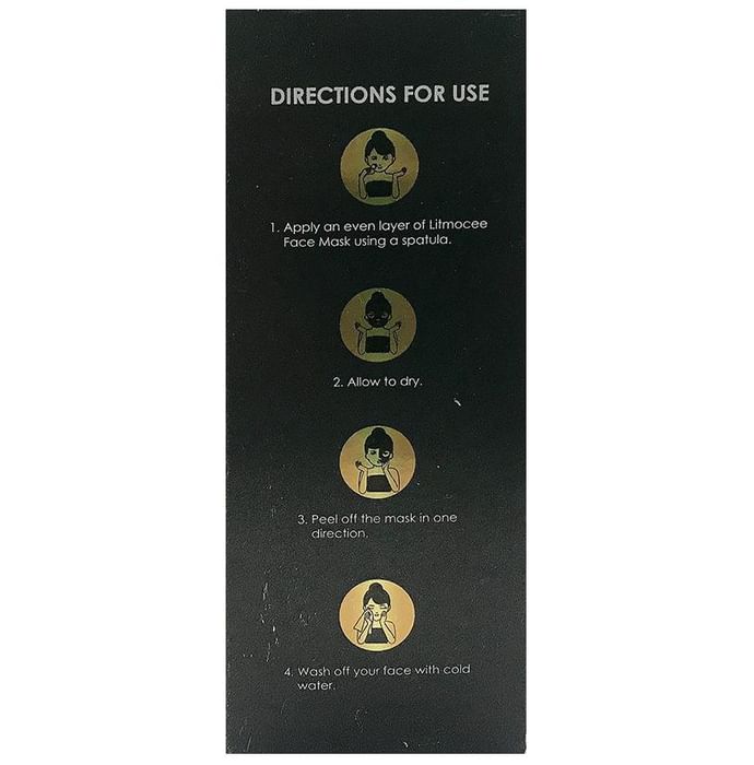 Litmocee Charcoal Face Mask with 24 Carat Gold