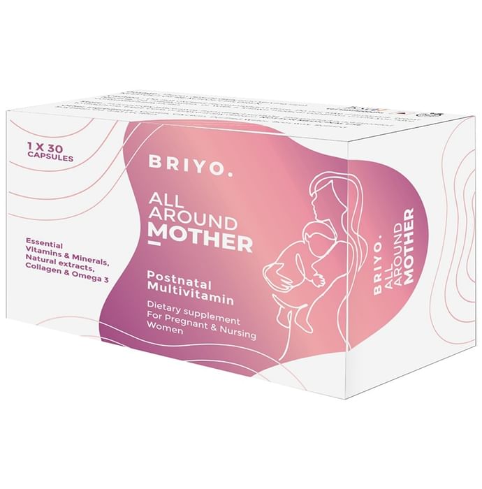 Briyo All Around Mother Postnatal Dietary Supplement for Postnatal Support Enhances Recovery, Promotes Overall Well-Being - Classic Derma