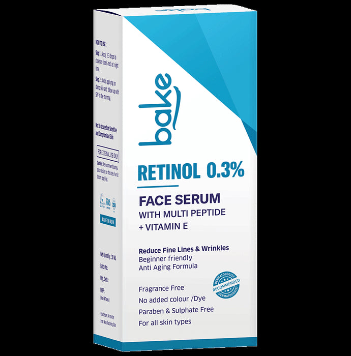 Bake 0.3% Retinol Anti Aging Face Serum - Classic Derma