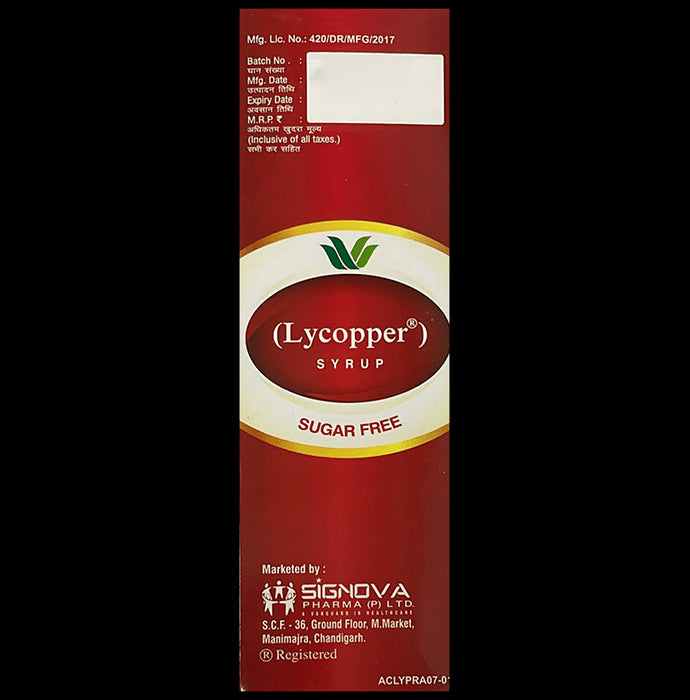 Lycopper Syrup Sugar Free