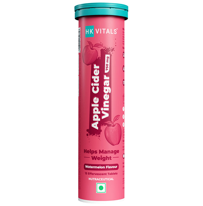 HK Vitals Apple Cider Vinegar 750mg Effervescent Tablet Watermelon - Classic Derma