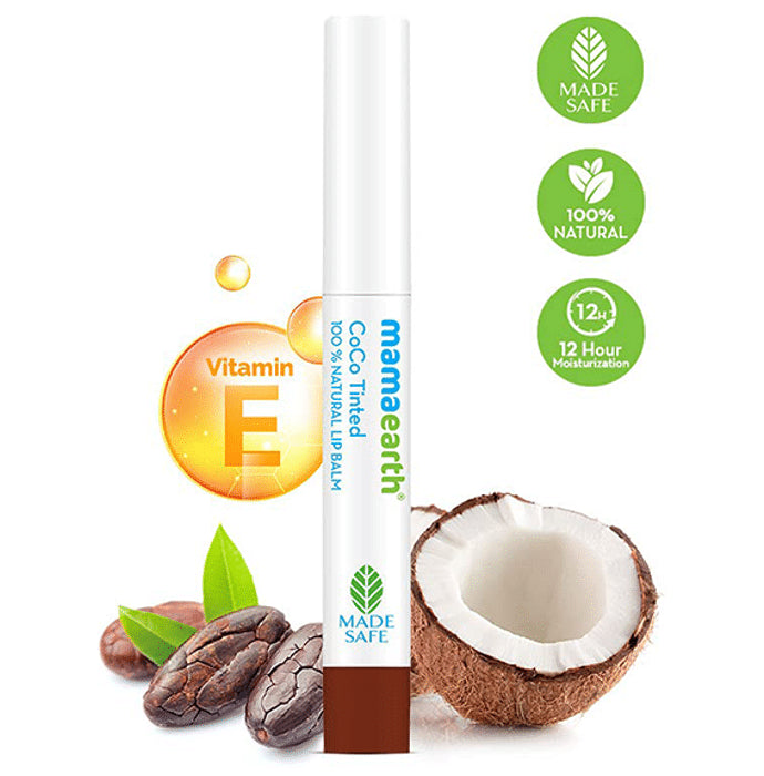Mamaearth Coco Tinted 100% Natural Lip Balm