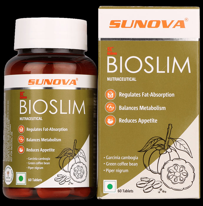 Sunova Bioslim Tablet for Weight Management | Manages Metabolism & Appetite - Classic Derma