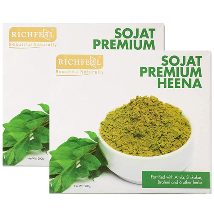 Richfeel Sojat Premium Henna Powder (200gm Each ) - Classic Derma