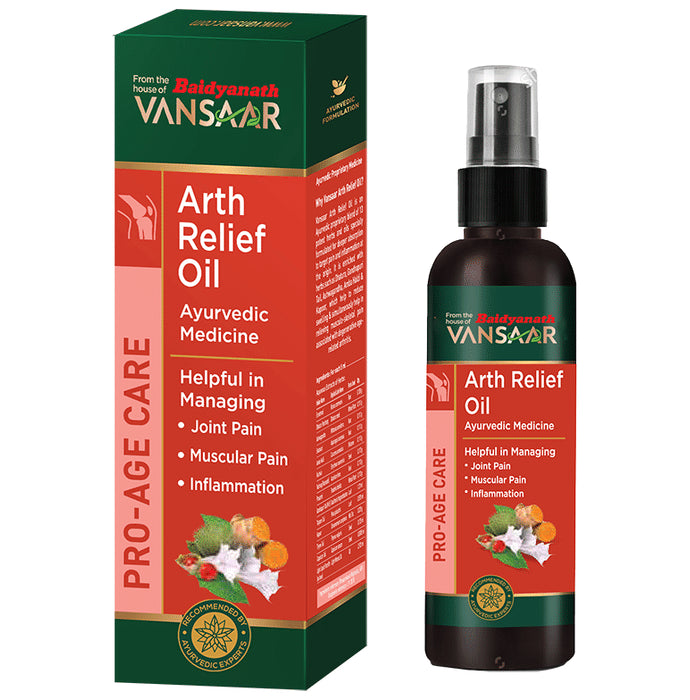 Vansaar Arth Relief Oil| Ayurvedic Joint & Muscle Pain Relief Oil - Classic Derma