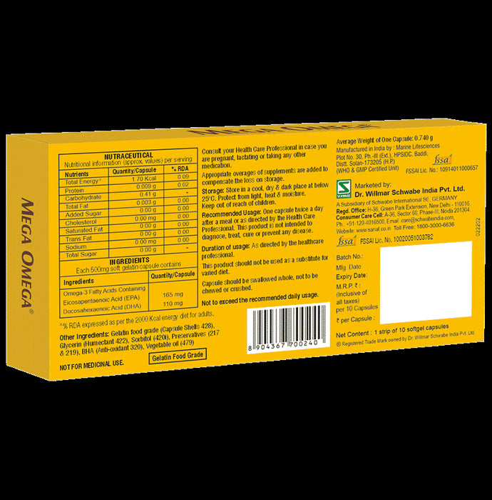 Mega Omega Softgel Capsule