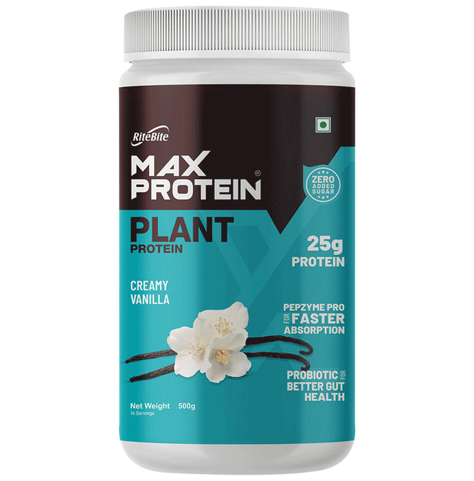 Ritebite Max Protein Plant Powder Creamy Vanilla - Classic Derma