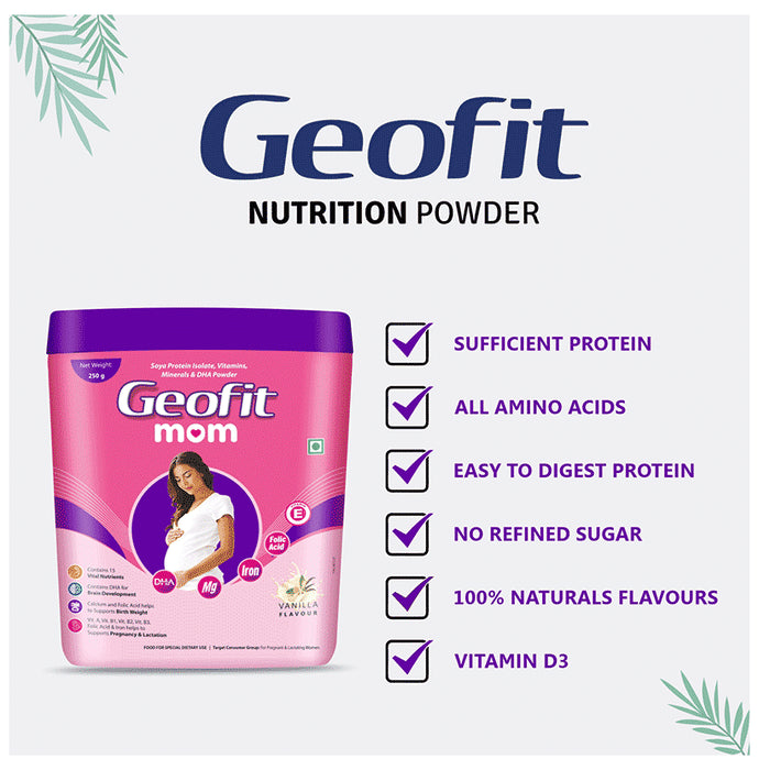 Geofit Mom Powder for Pregnant Women Vanilla
