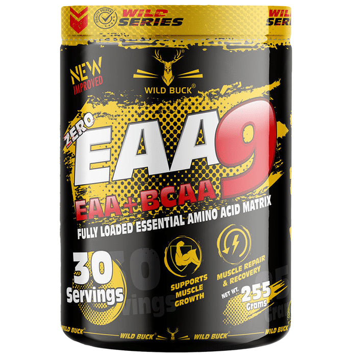 Wild Buck EAA+BCAA 9 Fully Loaded Essential Amino Acids Matrix Wild Berries - Classic Derma