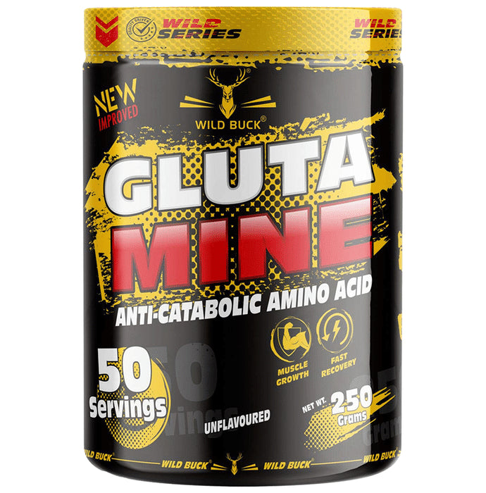 Wild Buck Glutamine Anti-Catabolic Amino Acid Unflavored - Classic Derma